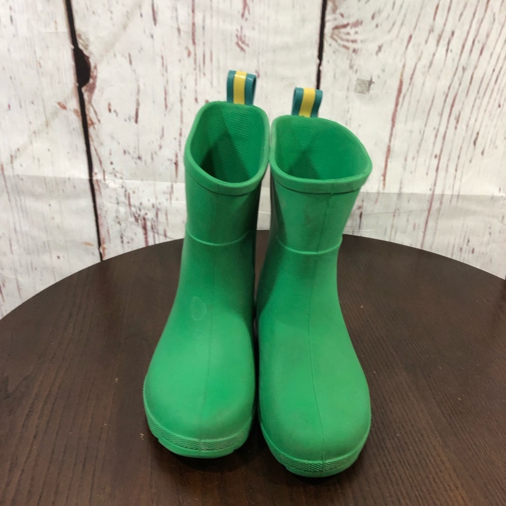 TOTES Kids Green Rain Boots - Comfortable Waterproof Boot 9-10 - Picture 4 of 12